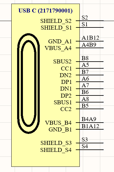 USB-C Schematic Symbol